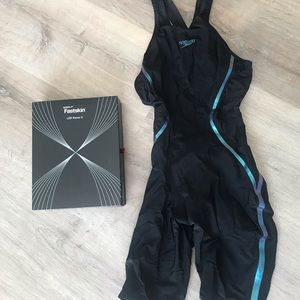 Women’s female Racer X Open Back kneeskin technical racing suit size 21